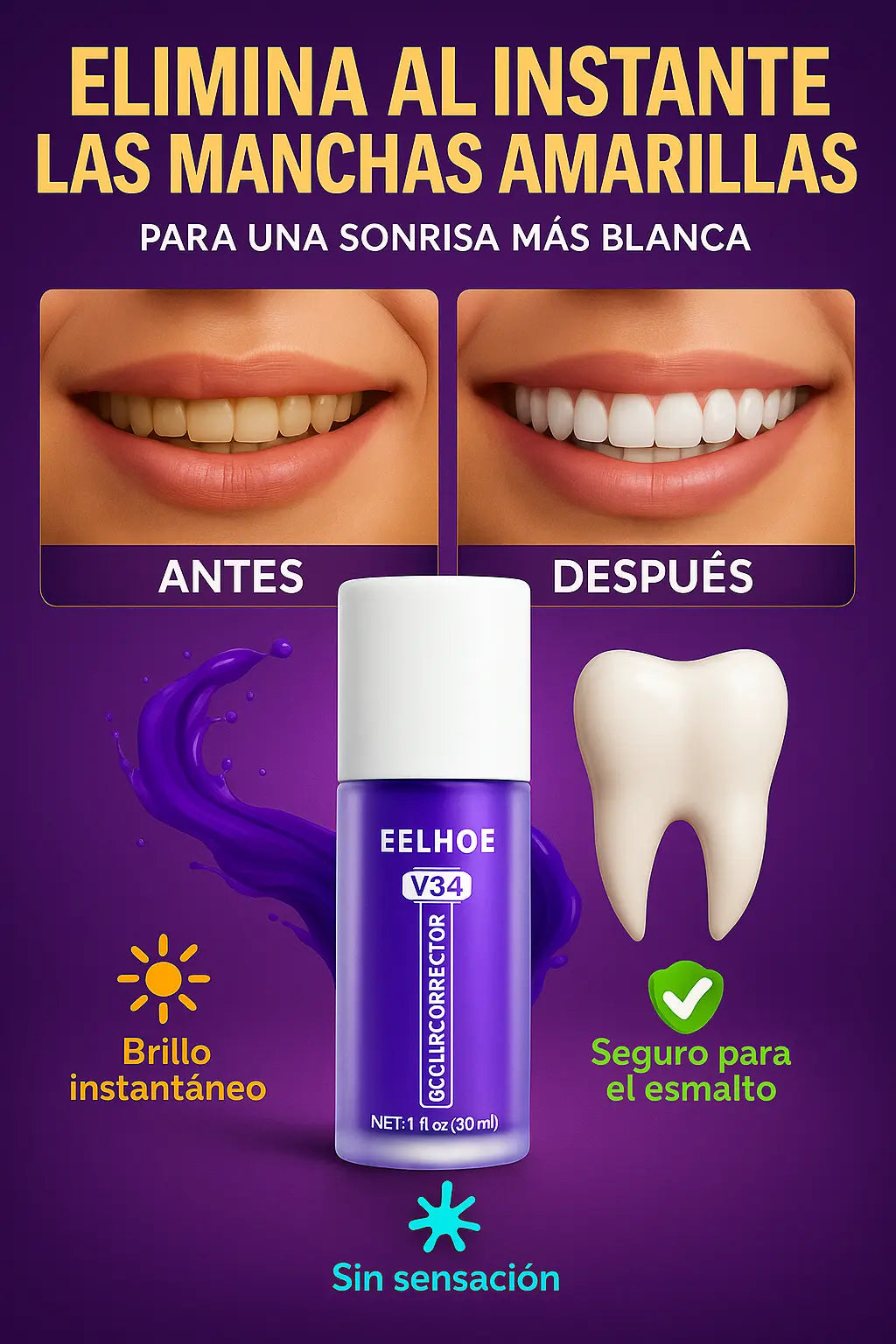 Pasta Blanqueadora de Dientes V34 / Oferta